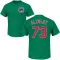 Men's Chicago Cubs Adbert Alzolay Green St. Patrick's Day Roster T-Shirt