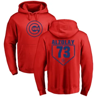 Men's Chicago Cubs Adbert Alzolay Red Branded RBI Pullover Hoodie -