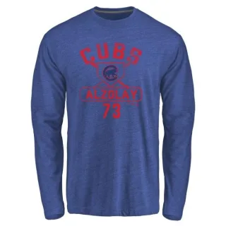 Men's Chicago Cubs Adbert Alzolay Royal Base Runner Long Sleeve T-Shirt