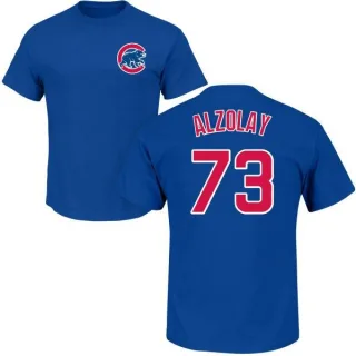 Men's Chicago Cubs Adbert Alzolay Royal Roster T-Shirt