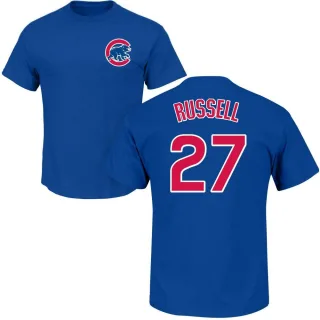 Men's Chicago Cubs Addison Russell Royal Roster T-Shirt