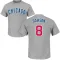 Men's Chicago Cubs Andre Dawson Gray Roster T-Shirt