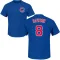 Men's Chicago Cubs Andre Dawson Royal Roster T-Shirt