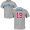 Men's Chicago Cubs Andrelton Simmons Gray Roster T-Shirt