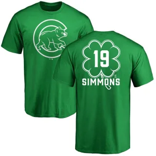 Men's Chicago Cubs Andrelton Simmons Green Dubliner T-Shirt Kelly