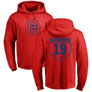 Men's Chicago Cubs Andrelton Simmons Red Branded RBI Pullover Hoodie -