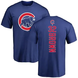 Men's Chicago Cubs Ben Brown Brown Backer T-Shirt Royal