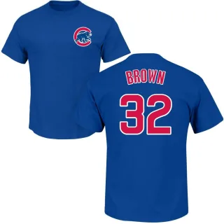 Men's Chicago Cubs Ben Brown Brown Roster T-Shirt Royal