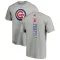 Men's Chicago Cubs Ben Zobrist Ash Backer T-Shirt