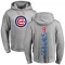 Men's Chicago Cubs Benito Santiago Ash Backer Pullover Hoodie