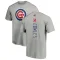 Men's Chicago Cubs Benjamin Cowles Ash Backer T-Shirt