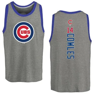 Men's Chicago Cubs Benjamin Cowles Ash Backer Tank Top