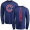 Men's Chicago Cubs Benjamin Cowles Royal Backer Long Sleeve T-Shirt