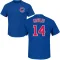 Men's Chicago Cubs Benjamin Cowles Royal Roster T-Shirt