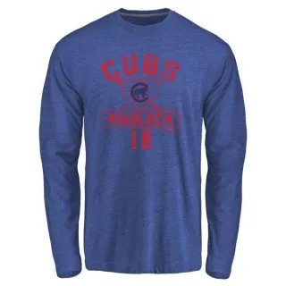 Men's Chicago Cubs Bill Madlock Royal Base Runner Long Sleeve T-Shirt