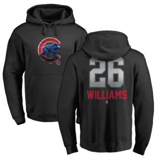 Men's Chicago Cubs Billy Williams Black Branded Midnight Mascot Pullover Hoodie -