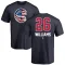 Men's Chicago Cubs Billy Williams Navy Name and Number Banner Wave T-Shirt