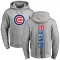 Men's Chicago Cubs Bob Dernier Ash Backer Pullover Hoodie