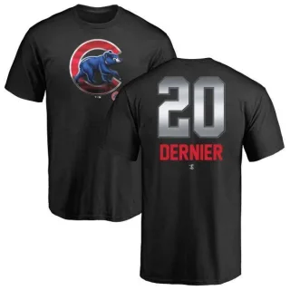 Men's Chicago Cubs Bob Dernier Black Midnight Mascot T-Shirt