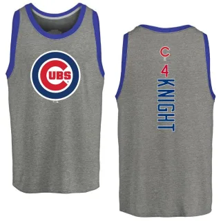 Men's Chicago Cubs Caleb Knight Ash Backer Tank Top