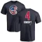 Men's Chicago Cubs Caleb Knight Navy Name and Number Banner Wave T-Shirt