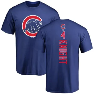 Men's Chicago Cubs Caleb Knight Royal Backer T-Shirt