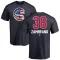 Men's Chicago Cubs Carlos Zambrano Navy Name and Number Banner Wave T-Shirt