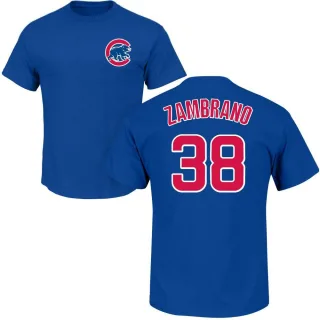 Men's Chicago Cubs Carlos Zambrano Royal Roster T-Shirt