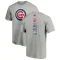 Men's Chicago Cubs Codi Heuer Ash Backer T-Shirt