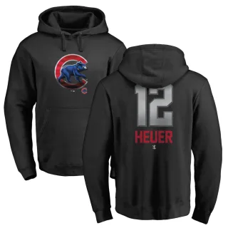 Men's Chicago Cubs Codi Heuer Black Branded Midnight Mascot Pullover Hoodie -