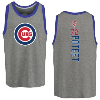 Men's Chicago Cubs Cody Poteet Ash Backer Tank Top