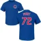 Men's Chicago Cubs Cody Poteet Royal Roster T-Shirt