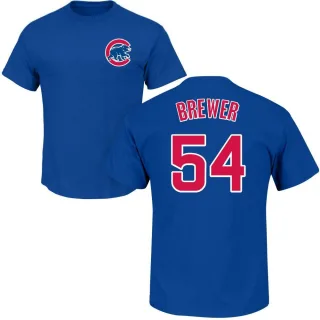 Men's Chicago Cubs Colten Brewer Royal Roster T-Shirt