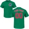 Men's Chicago Cubs Custom Green St. Patrick's Day Roster T-Shirt