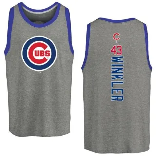 Men's Chicago Cubs Dan Winkler Ash Backer Tank Top