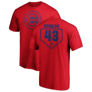 Men's Chicago Cubs Dan Winkler Red RBI T-Shirt