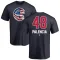 Men's Chicago Cubs Daniel Palencia Navy Name and Number Banner Wave T-Shirt