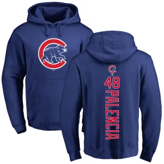 Men's Chicago Cubs Daniel Palencia Royal Backer Pullover Hoodie