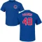 Men's Chicago Cubs Daniel Palencia Royal Roster T-Shirt