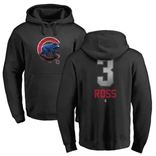 Men's Chicago Cubs David Ross Black Branded Midnight Mascot Pullover Hoodie -