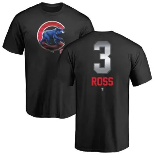 Men's Chicago Cubs David Ross Black Midnight Mascot T-Shirt