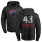 Men's Chicago Cubs Dennis Eckersley Black Branded Midnight Mascot Pullover Hoodie -