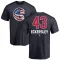 Men's Chicago Cubs Dennis Eckersley Navy Name and Number Banner Wave T-Shirt