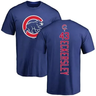 Men's Chicago Cubs Dennis Eckersley Royal Backer T-Shirt