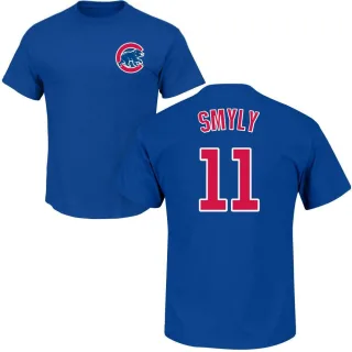 Men's Chicago Cubs Drew Smyly Royal Roster T-Shirt