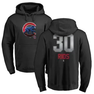 Men's Chicago Cubs Edwin Rios Black Branded Midnight Mascot Pullover Hoodie -