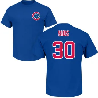 Men's Chicago Cubs Edwin Rios Royal Roster T-Shirt