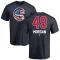 Men's Chicago Cubs Eli Morgan Navy Name and Number Banner Wave T-Shirt