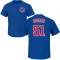 Men's Chicago Cubs Eric Hosmer Royal Roster T-Shirt