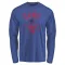 Men's Chicago Cubs Ernie Banks Royal Base Runner Long Sleeve T-Shirt